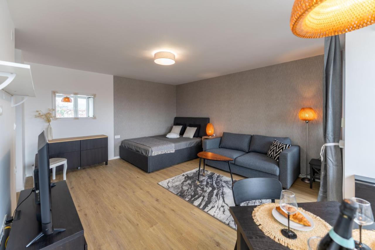 Elegant Tour As Studio Gilly With Open Views And A Balcony In The Center 류블랴나 외부 사진